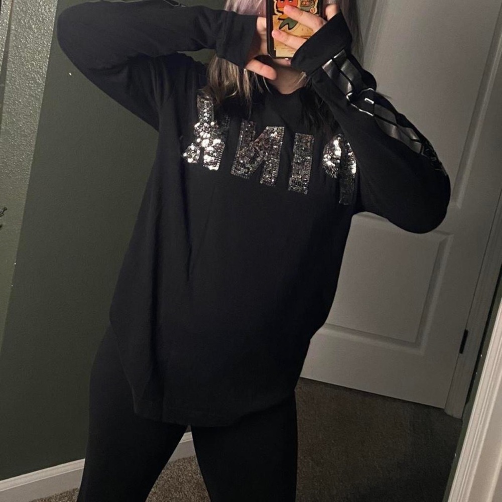 Black/Silver Long Sleeve